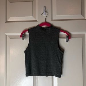 High neck halter crop top